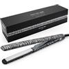 Corioliss C3 | Piastre per capelli per le donne | Piatti di titanio e curling per capelli fini | Ferro professionale con controllo della temperatura (Zebra Silver Soft Touch)