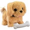 YOUYIKE Giochi Interattivi per Cani, Peluche Cane Giocattolo che Cammina e Abbaia, Peluche Cane Interattivo Giocattolo, Cane Robot Giocattolo Interattivi Giochi Bambini 3 4 5 6 7+ Anni Regalo