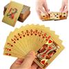 TMRBBesty Carte da Gioco Impermeabili in Plastica,Carte Poker Plastificate,Carte poker Plastificate,Carte da Poker ProfessionaliCarte da Gioco,Un gioco di poker adatto per riunioni di famiglia,Oro