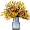 Generic Superflower - 3 pezzi da 50 cm di fiori artificiali di ciliegio, piante artificiali decorative, fiori artificiali, decorazione per casa, matrimoni, feste, uffici, balconi e giardini (Amarillo)