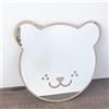Sarah Duke Specchio da parete per la cameretta dei bambini, specchio acrilico 3D, adesivo a forma di gatto con adesivo da parete in legno, decorazione da parete per la cameretta dei bambini e il bagno