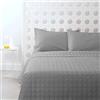 Bassetti Trapuntino Singolo Primaverile Estivo 90 gr/mq in Cotone, Copriletto Trapuntato Letto Singolo 170x260cm (0-Fumo)