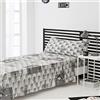 Cotton ARTean Set di Lenzuola per Bambini Grigio Rock, 50% Cotone, 50% Poliestere, Multicolore, Letto da 105 x 190/200