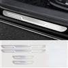 Zolytrax 4 Pezzi Auto Acciaio Inossidabile Battitacco per Jeep Avenger 2022 2023 2024 2025, Piastra Battitacco Auto in Acciaio Inossidabile(Silver)