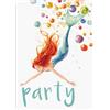 PACKLIST® Biglietti d'invito per compleanni e feste - 12 biglietti di compleanno personalizzati con sirena per la tua festa! Con questo Invito la Celebrazione sarà un Successo. Let´s PARTY!