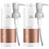 Wella Fusion, shampoo intense repair (lingua italiana non garantita) da 1000 ml e balsamo 1000 ml con dosatori