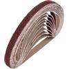 sourcing map Nastri abrasivi in ossido di alluminio, 13 mm x 457 mm, 20 pezzi, grana 36, per affilacoltelli, lavorazione del legno, lucidatura dei metalli