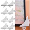 DILUSILK Kit per appendere specchi con staffe e clip