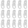 YINETTECH 100 connettori M4 da 6,3 mm, connettori piatti a crimpare, diametro 4,0 mm, in ottone, non isolati, terminali per cavi per auto