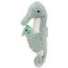 LES DÉGLINGOS Ptipotos by Peluche Papadou l'ippocampo - Doudou originale - Doudou ideale fin dalla nascita - idea regalo nascita - Peluche morbido - menta