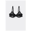 Tezenis Reggiseno Balconcino Paris Essential Tulle Donna Nero