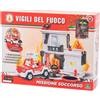 GIOCHI PREZIOSI S.P.A. Giochi Preziosi Vigili Del Fuoco Playset Palazzo In Fiamme con Veicolo A Ruota Libera e Pompiere 7 C
