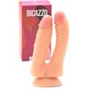 MySecretCase Dildo Realistico Doppio18 cm - Sex Toys Fallo Morbido per donna, Cazzo Finto in Silicone, Pene toy Grosso Uomo, Dildi Realistici Morbidi finto Anale con Ventosa in Gomma, Pene Finto