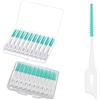 SNZ Scovolini Interdentali, Due Scatole 80 Pezzi Gum Scovolini Dentali in Silicone, Igiene Orale Scovolino Denti, Pulizia Denti Scovolini Dentali, Portatile Filo Interdentale con Scatole