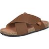 Dokela Ciabatte Donna Sandali Moda Pantofole in Pelle con Sottopiede in Sughero,rosa,EU38