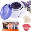 yiyicas Scaldacera,Depilazione con ceretta, Scaldacera Professionale,Scalda cera brasiliana professionali,Kit Depilazione Con Cera,wax heater con 4*100g Sacchetti di Cera Brasiliana, 20 Spatole and 5 ciotola