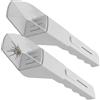 Duronge Cattura-Insetti, 2 PCS Strumento Cattura Insetti, Acchiappasogni per Ragni Extra Lungo, Portatile e Trasparente, Trappola per Insetti Vivi Strumento Multiuso e Leggero per Casa & Giardino (Bianco)