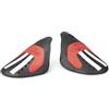 Forcefield Crease Preventer Elite - Profilo Piatto | Nero/Rosso; S; antipiega; previene pieghe punta; mantiene forma; protegge da usura - ideale per sneakers