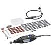 Dremel 3200 Multifunzione Rotativo 130W, Kit con 1 Albero Flessibile, 90 accessori, Velocità Variabile 10.000-35.000 giri/min para Taglio, Incisione, Intaglio, Pulitura, Foratura, Smerigliatura