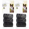 Croci - Sacchetti igienici per bisogni dei cani, 3 Rotoli Totali 60 Sacchetti, resistenti, Nero (Confezione da 2)