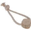 KERBL PET Gioco da lancio S, iuta/cotone con legno di caffè, 27 cm