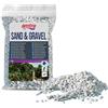 AMTRA GHIAIA NOA, ghiaia naturale dell'acquario, pavimento decorativo, grani grossolani bianchi dimensioni 4-8 mm, formato 2kg (Confezione da 5)