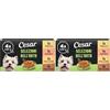 Cesar Selezioni Dell'Orto, Cibo Per Cane, Selezione Assortita, 150 G, 24 Vaschette - 3600 g (Confezione da 2)