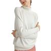 LIOPJH Lana Cashmere Maglione Donna Dolcevita Maniche Lunghe Autunno Inverno Pullover Maglia Maglione, bianco, M