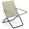 Emu Snooze Sdraio Outdoor Pieghevole con Struttura in Acciaio - Marrone d'India/Beige