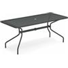 Emu Tavolo Rettangolare Cambi Ferro Antico - 180x80 cm
