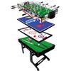 Sport One Tavolo Multigioco 5 in 1 Maxi Salvaspazio Calcetto, Ping Pong, Carambola, Hockey e Curling