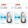 Ma-Fra, Deo Cube Ocean, Profumatore per Auto, Fragranza Fresca e Marina, Rinfresca Abitacolo e Piccoli Ambienti, Design Elegante a Forma di Cubo e Tappo in Legno, Profumazione a Lunga Durata, 5ml