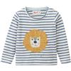 People Wear Organic Maglietta lunga baby in cotone bio Leone -col. bianco a righe
