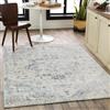 Livabliss Tampa Tappeto Vintage Tappeto per Soggiorno, Corridoio, Cucina Tappeti Salotto Classico, Orientale, leggera Manutenzione Pelo Corto, Grande, 120x170 cm Blu e Crema