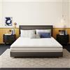 EGO HOME Materasso 140 x 200 cm, grado di durezza H2 e H3, 7 zone, ergonomico in schiuma fredda in gel memory foam, materasso 2 in 1, altezza 16 cm, materasso reversibile certificato Öko-Tex