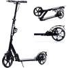 BLACKWHEELS Slide Monopattino da Città - Pieghevole, Ruote Grandi 230mm, Ammortizzatori, Freno a Mano, Guida Comoda, Manubrio Regolabile, Robusto e Pratico, Per Adulti e Ragazzi