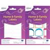 AVERY Bundle di Avery Etichette per tessuti no iron 45x13mm, bianche, adesivo permanente, 36 etichette per confezione + Etichette per le scarpe formati vari, 16 et 30x30mm, 8et 1,5x3cm