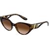 Dolce & Gabbana 0dg6146 54 502/13, Occhiali da Sole Unisex-Adulto, Multicolore (Multicolore), Taglia Unica