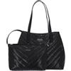 GUESS Vikky Tote, Borsa Donna, Nero, Unica