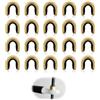 Duluok 20 Pezzi Tiro con L'Arco Arco String Nock Bow String Nock Points Ottone Nocking Fibbia Clip Tiro con Arco a Punti Nock String Nocking Punti Clip con Fibbia Ad Arco per Arco Composto e Ricurvo