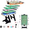 OYE 4FT 8 in 1 - Gioco da tavolo pieghevole multifunzione da calcio balilla (calciatore da tavolo)/ping-pong, hockey/biliardo, MDF