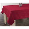 Le linge de Jules Tovaglia antimacchia damascata, colore: rosso, quadrato, 150 x 150 cm