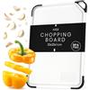Axer Tagliere da Cucina Plastica Senza BPA - Misura Universale 35x25 cm Tagliere Cucina Lavabile in Lavastoviglie con Scanalatura per il Succo Piedini Manico e Grattugia - Cutting Board Bianco