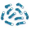 cyclingcolors 10x Cursore Cerniera Ricambio Kit di Riparazione per Cerniera Testa N°5 Cursori per Vestiti Borse Giacche Borse Valigie Jeans, blu turchese