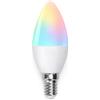 Aigostar Lampadina Smart WiFi E14 Lampadina a Candela 5W Funziona con Alexa e Google Home, RGB Multicolore Dimmerabile e 3000k - 6500k, Nessun Hub Richiesto, 2.4Ghz, 5 Pcs