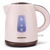 Aigostar Romeo X - Bollitore Elettrico Piccolo 1,2 Litri, 2200 Watt, Portatile Bollitore Acqua Elettrico con Filtro Anticalcare, Indicatore a Doppio Livello Kettle, Senza BPA, Base a 360°, Marrone