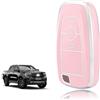 TOOMUME Cover Chiave TPU, Custodia Chiave Adatto per Ford Ranger Raptor Mondeo Mustang Edge Ecosport Custom Kuga Fiesta Focus Transit S-Max, Copri Chiavi Guscio Chiave Auto Telecomando - Smart Key