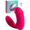 MySecretCase Vibratoreper Donna Professionale Telecomandato - Vibratore Piccolo Coppia Telecomando Wireless, Sextoys per Donne Comando a Distanza, Vibratori per Vagina Morbido Realistico (Fucsia)