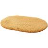 HONGBI Tappetino da Bagno a Pelo Lungo Assorbente Antiscivolo,Soffice Tappeto in Microfibra Morbido Tappeto da Bagno per Soggiorno Bagno Cucina Vasca,Lavabile in Lavatrice, Ovale Cachi 40x60CM