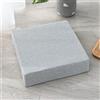 FANSU Cuscino per Seduta in Memory Foam Comfort, per Supporto Lombare e Yoga, per Fianchi, Coccige, Sgabello da Bar, Adatto per Casa, Seggiolino Auto, Sedia da Ufficio (40X40x8cm,Grigio Chiaro)